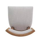 Sgabello da bancone imbottito da 67,3 cm con struttura in legno di Hevea – Set da 2