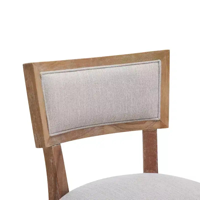 Sgabello da bancone imbottito da 67,3 cm con struttura in legno di Hevea – Set da 2