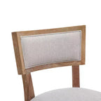 Sgabello da bancone imbottito da 67,3 cm con struttura in legno di Hevea – Set da 2