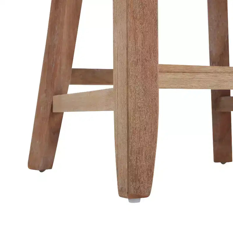 Sgabello da bancone imbottito da 67,3 cm con struttura in legno di Hevea – Set da 2