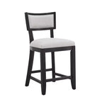 Sgabello da bancone imbottito da 67,3 cm con struttura in legno di Hevea – Set da 2