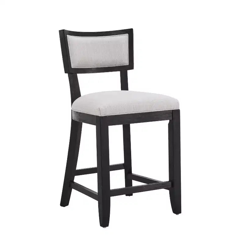 Sgabello da bancone imbottito da 67,3 cm con struttura in legno di Hevea – Set da 2