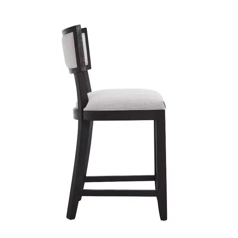 Sgabello da bancone imbottito da 67,3 cm con struttura in legno di Hevea – Set da 2