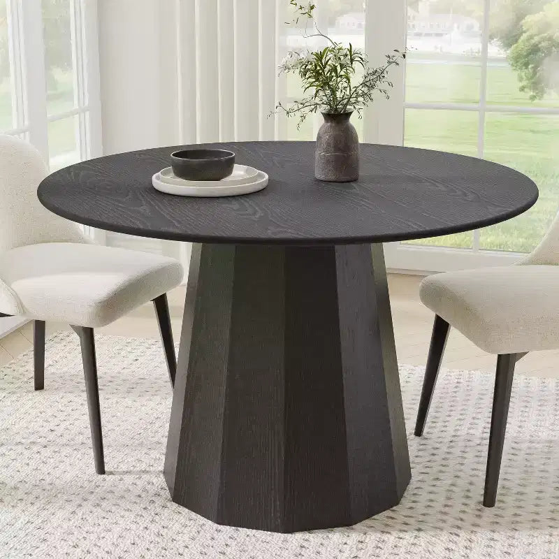Tavolo da pranzo rotondo moderno Dovelina Tavolo da cucina in legno