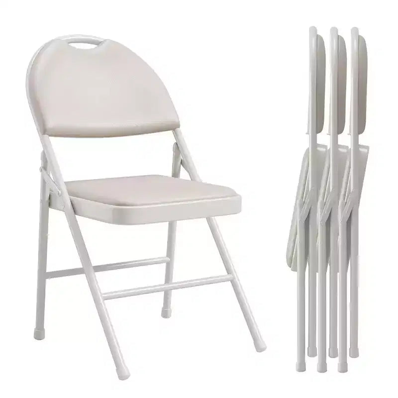 Set di 2/4/6 sedie pieghevoli, sedia pieghevole in metallo con piedini antiscivolo