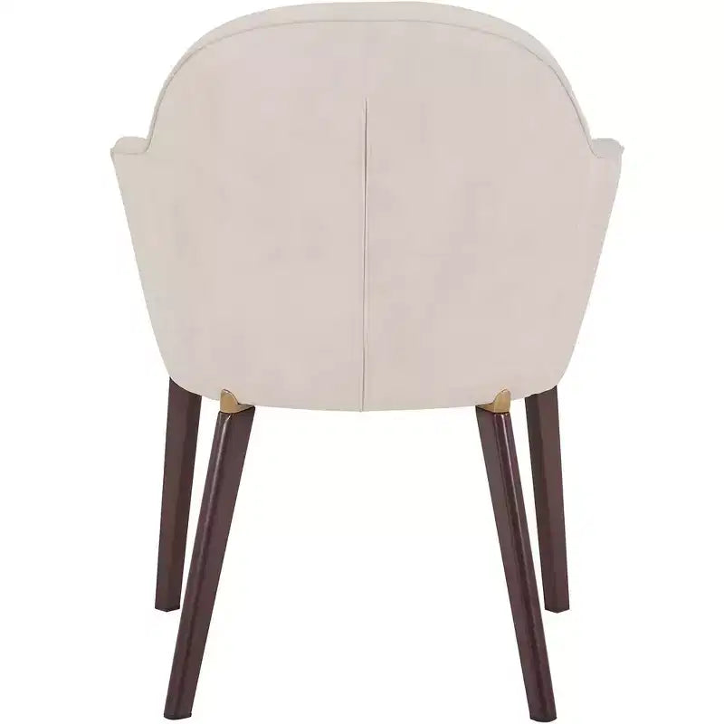 Sedia da pranzo Barrel Back – Rivestimento in pelle o velluto, gambe in ferro verniciato a polvere