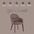 Sedia da pranzo Barrel Back – Rivestimento in pelle o velluto, gambe in ferro verniciato a polvere