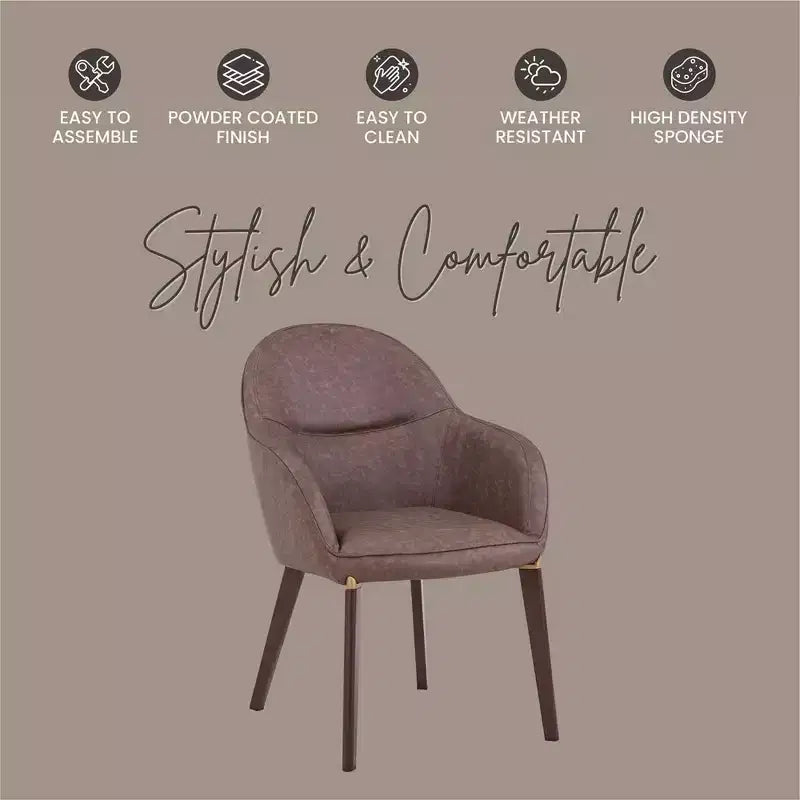 Sedia da pranzo Barrel Back – Rivestimento in pelle o velluto, gambe in ferro verniciato a polvere
