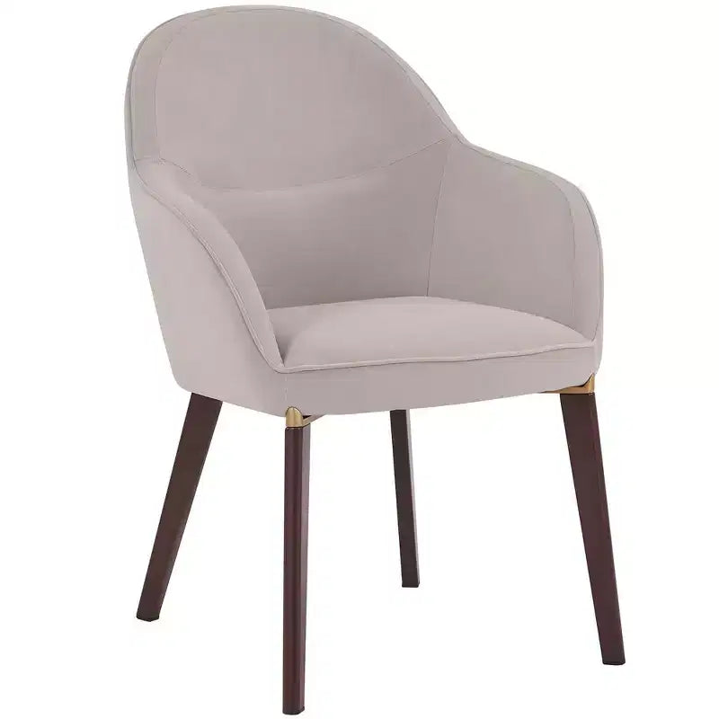 Sedia da pranzo Barrel Back – Rivestimento in pelle o velluto, gambe in ferro verniciato a polvere