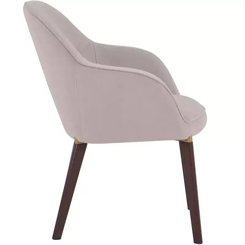 Sedia da pranzo Barrel Back – Rivestimento in pelle o velluto, gambe in ferro verniciato a polvere