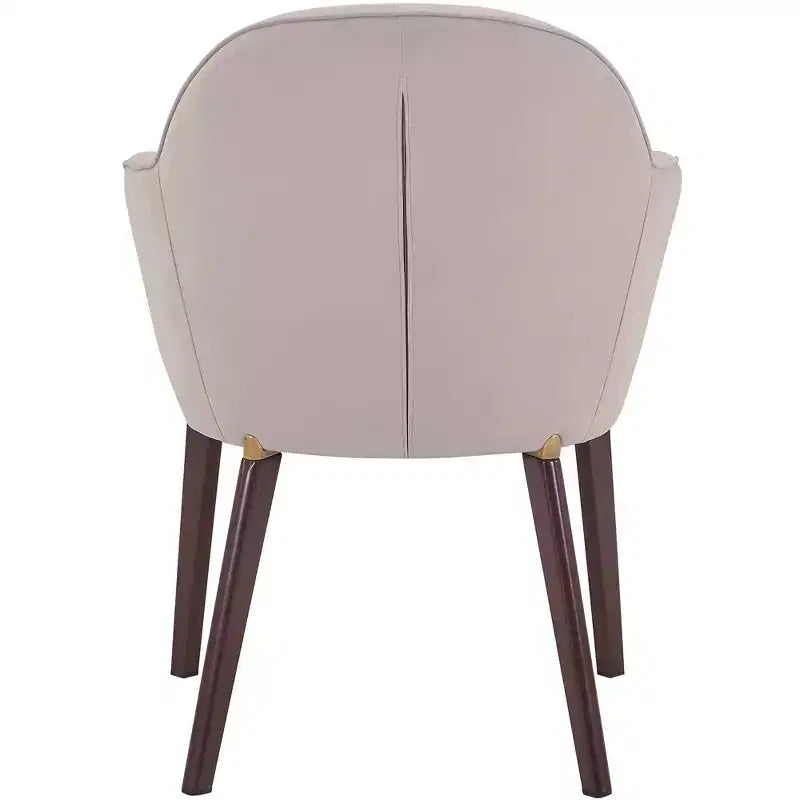 Sedia da pranzo Barrel Back – Rivestimento in pelle o velluto, gambe in ferro verniciato a polvere