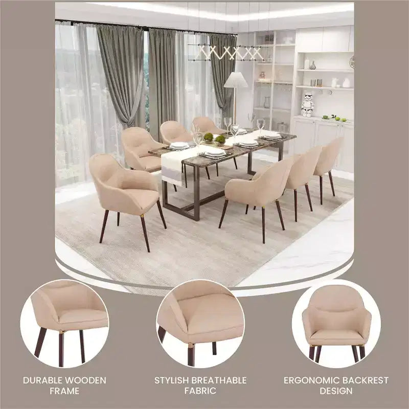 Sedia da pranzo Barrel Back – Rivestimento in pelle o velluto, gambe in ferro verniciato a polvere