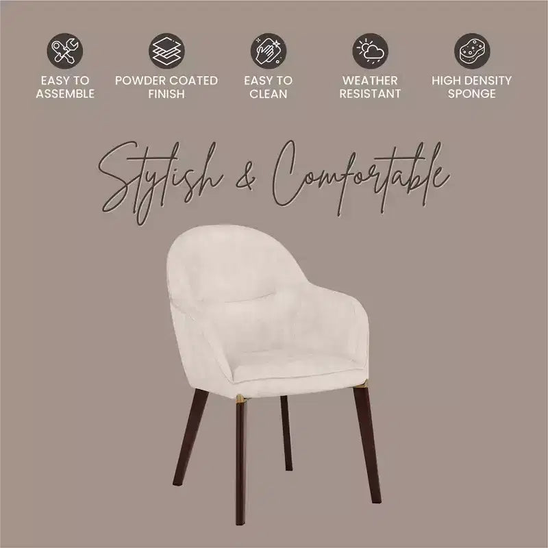 Sedia da pranzo Barrel Back – Rivestimento in pelle o velluto, gambe in ferro verniciato a polvere
