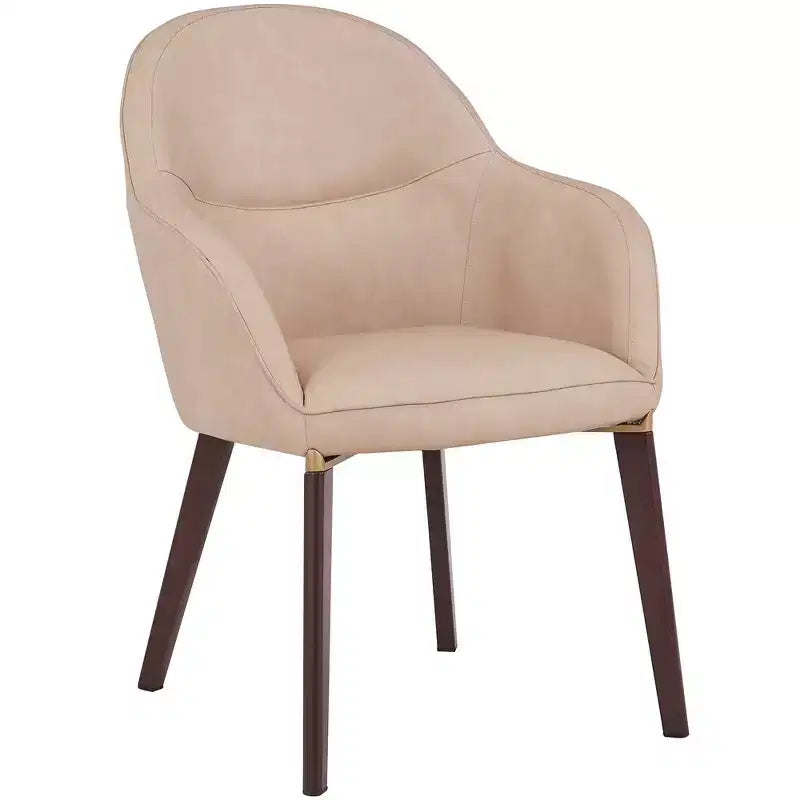 Sedia da pranzo Barrel Back – Rivestimento in pelle o velluto, gambe in ferro verniciato a polvere