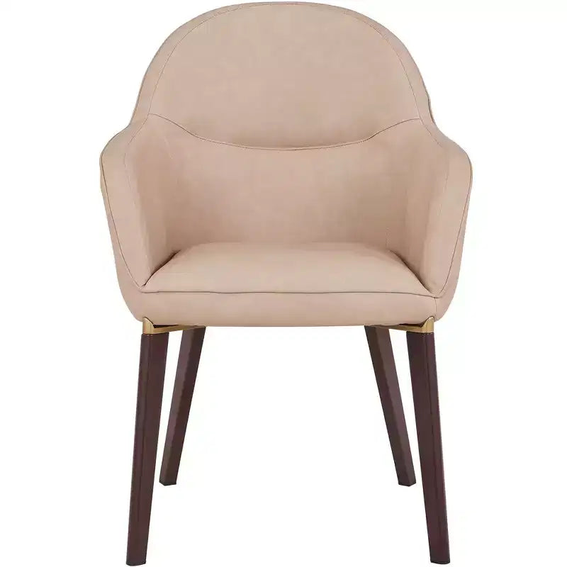 Sedia da pranzo Barrel Back – Rivestimento in pelle o velluto, gambe in ferro verniciato a polvere