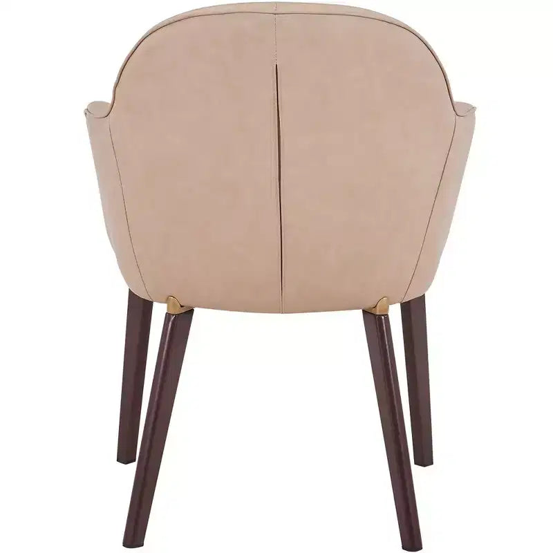 Sedia da pranzo Barrel Back – Rivestimento in pelle o velluto, gambe in ferro verniciato a polvere