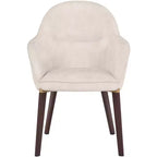 Sedia da pranzo Barrel Back – Rivestimento in pelle o velluto, gambe in ferro verniciato a polvere