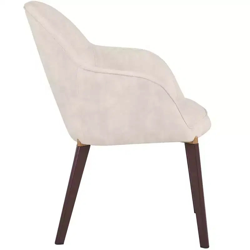 Sedia da pranzo Barrel Back – Rivestimento in pelle o velluto, gambe in ferro verniciato a polvere