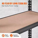 Scaffalatura a 5 Ripiani Regolabili in Filo Cromato – 907 kg, 180 cm H x 89 cm L