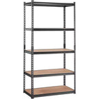 Scaffalatura a 5 Ripiani Regolabili in Filo Cromato – 907 kg, 180 cm H x 89 cm L