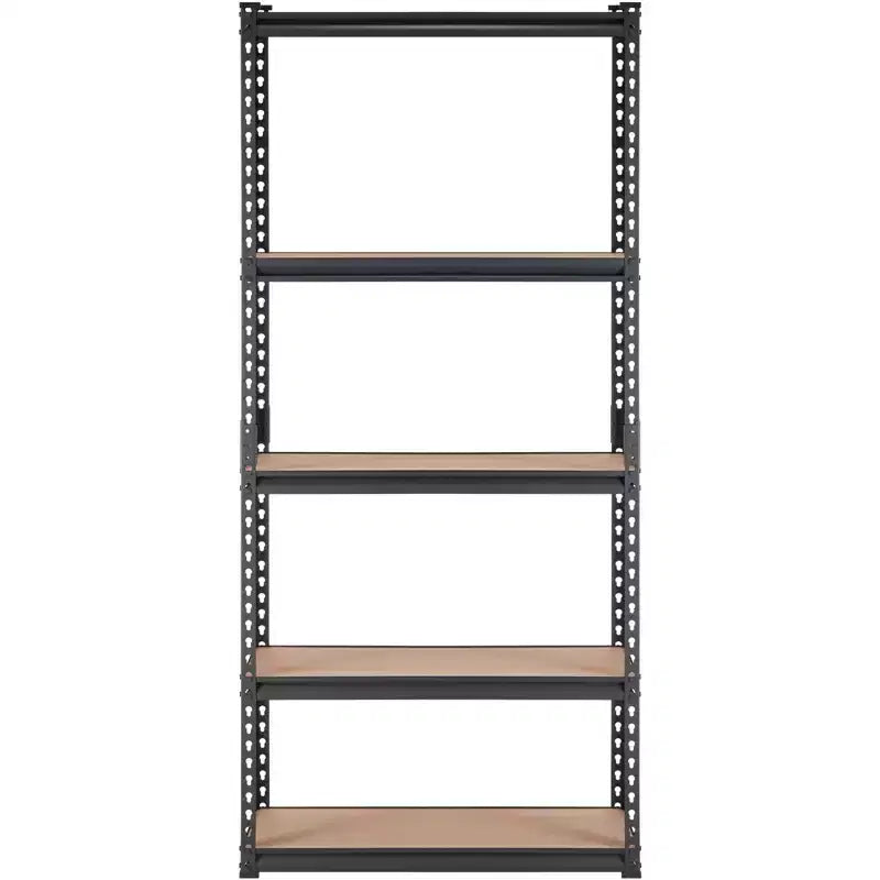Scaffalatura a 5 Ripiani Regolabili in Filo Cromato – 907 kg, 180 cm H x 89 cm L