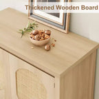 Mobile da Caffè con Ante, Armadietto Credenza Contenitore per Cucina, Sala da Pranzo, Salotto