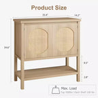 Mobile da Caffè con Ante, Armadietto Credenza Contenitore per Cucina, Sala da Pranzo, Salotto