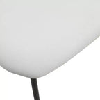 Sedia da Pranzo Imbottita con Schienale in Faggio e Gambe in Ferro – Set da 4