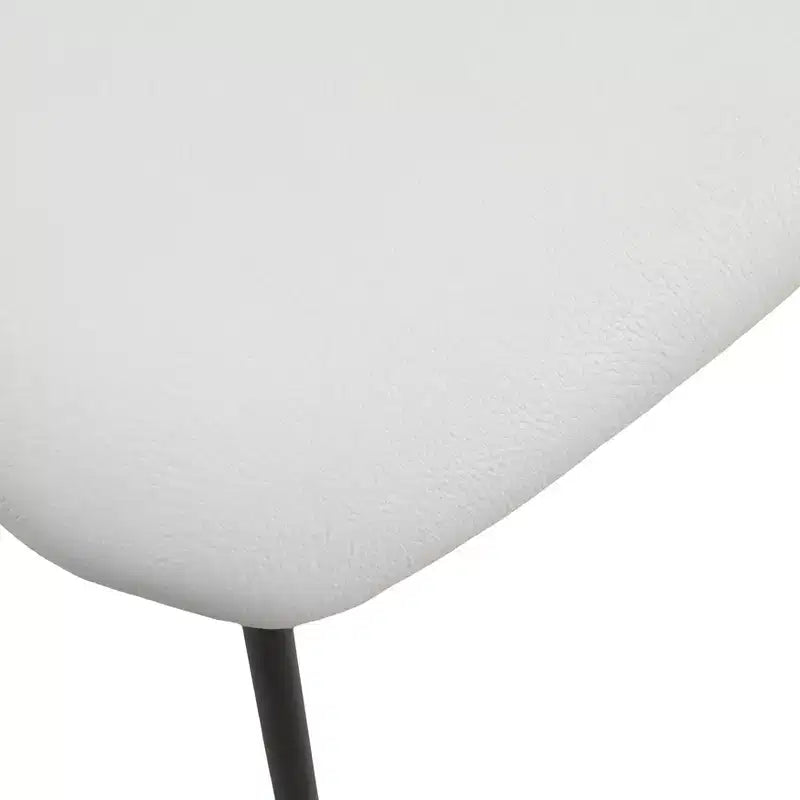Sedia da Pranzo Imbottita con Schienale in Faggio e Gambe in Ferro – Set da 4