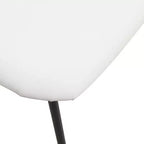 Sedia da Pranzo Imbottita con Schienale in Faggio e Gambe in Ferro – Set da 4