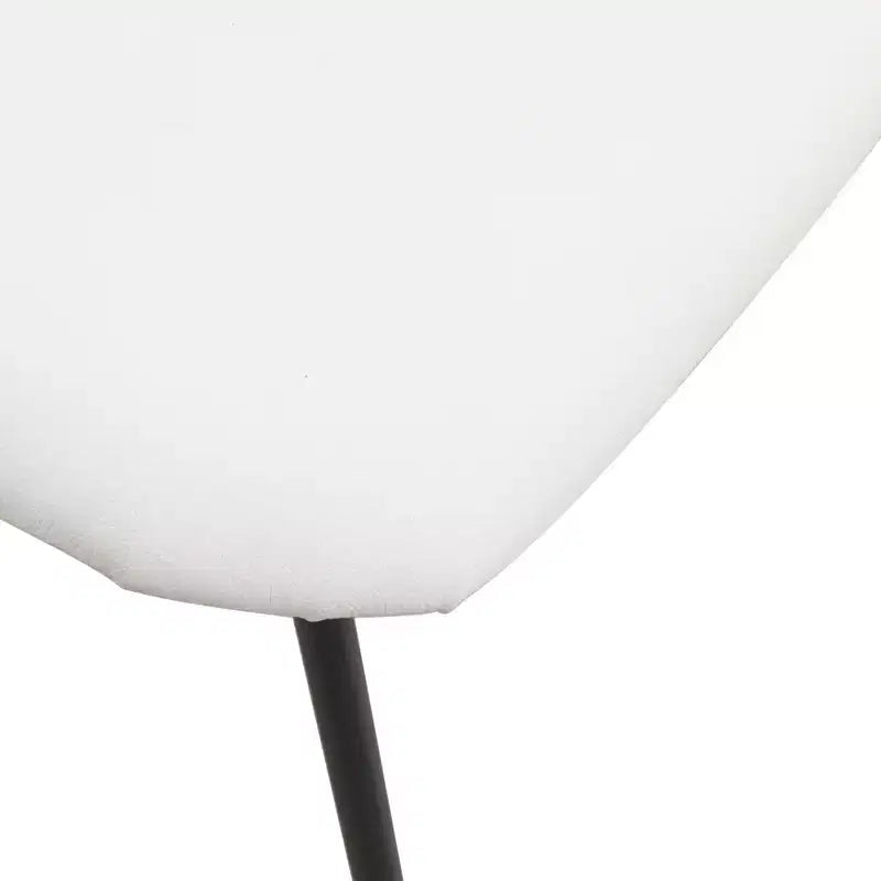 Sedia da Pranzo Imbottita con Schienale in Faggio e Gambe in Ferro – Set da 4