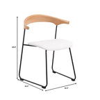 Sedia da Pranzo Imbottita con Schienale in Faggio e Gambe in Ferro – Set da 4
