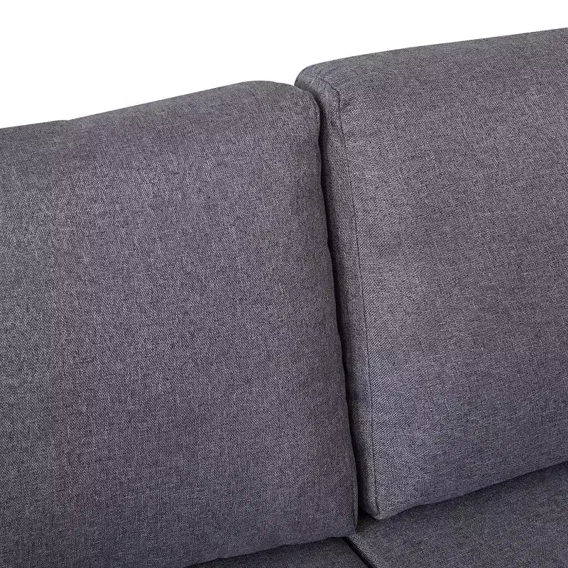 Letto a scomparsa matrimoniale/singolo con divano a 3/2 posti e mensole, bianco+grigio - ModernLuxe