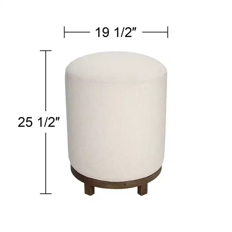 55 Downing Street Daniel Wood Sgabello da Bar Girevole Marrone 25 1/2 Alto Moderno Zeus Pearl Imbottitura per Isola Cucina Altezza Bancone Casa