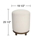 55 Downing Street Daniel Wood Sgabello da Bar Girevole Marrone 25 1/2 Alto Moderno Zeus Pearl Imbottitura per Isola Cucina Altezza Bancone Casa