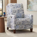 Poltrona Reclinabile Kensington Hill Gulls Point Sky 27 1/2 Wide Blue 3 Vie Elettrica
