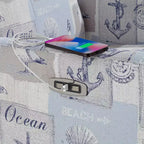 Poltrona Reclinabile Kensington Hill Gulls Point Sky 27 1/2 Wide Blue 3 Vie Elettrica