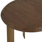 Tavolino rotondo 55 Downing Street Simmons, 54,6 cm di larghezza, in legno marrone, elegante