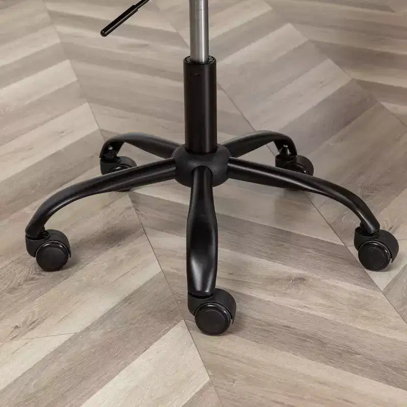 Sedia da ufficio girevole in tessuto – Regolabile in altezza, girevole a 360°, 5 rotelle
