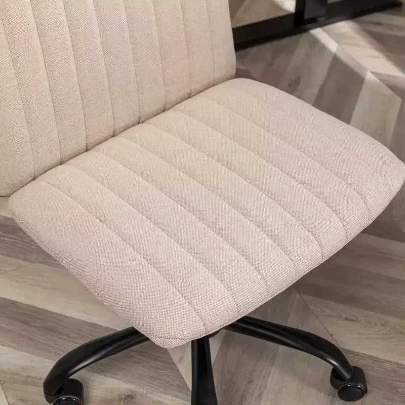 Sedia da ufficio girevole in tessuto – Regolabile in altezza, girevole a 360°, 5 rotelle