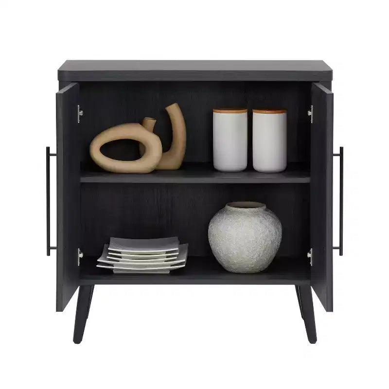 Mobiletto di appoggio Mid-Century Modern con 2 ripiani