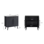 Mobiletto di appoggio Mid-Century Modern con 2 ripiani