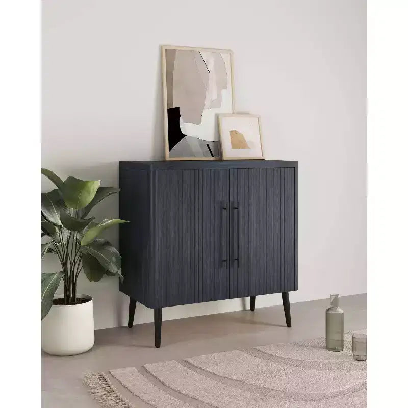 Mobiletto di appoggio Mid-Century Modern con 2 ripiani