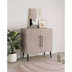 Mobiletto di appoggio Mid-Century Modern con 2 ripiani