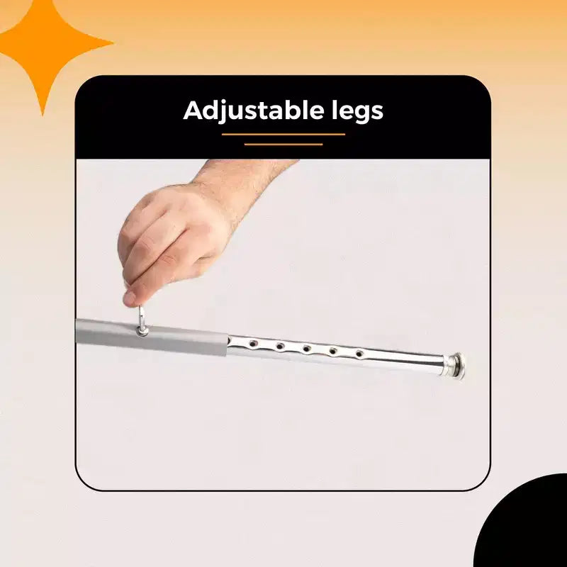 Sgabello da bar regolabile in acciaio con schienale – 63,5-84 cm