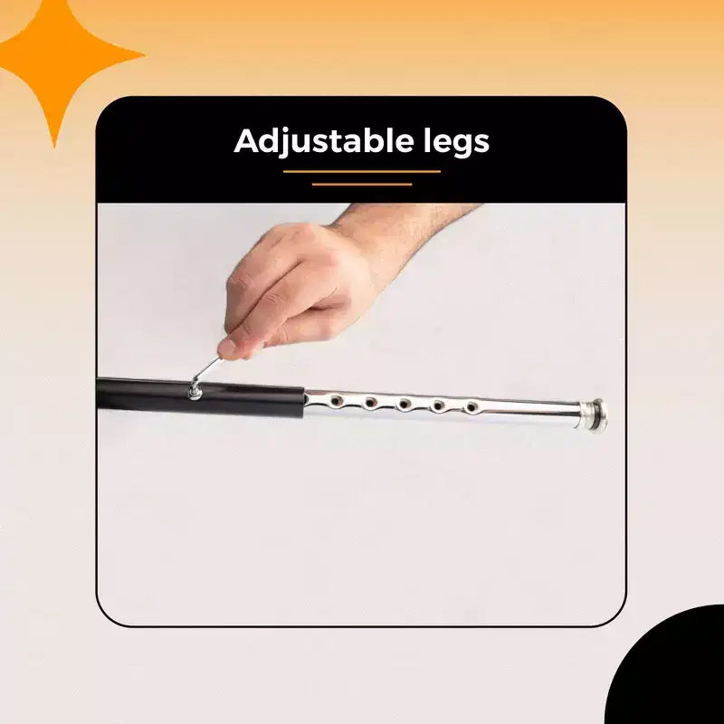 Sgabello da bar regolabile in acciaio con schienale – 63,5-84 cm