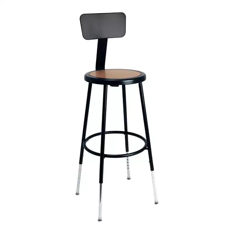 Hampden Furnishings 25-33" Felix Collection Steel Counter Height Barstool with Backrest