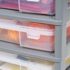 Carrello portatutto a 5 cassetti con ripiano organizer – Plastica, rotelle, per lavori manuali e scrapbooking