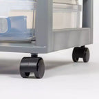 Carrello portatutto a 5 cassetti con ripiano organizer – Plastica, rotelle, per lavori manuali e scrapbooking