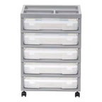 Carrello portatutto a 5 cassetti con ripiano organizer – Plastica, rotelle, per lavori manuali e scrapbooking